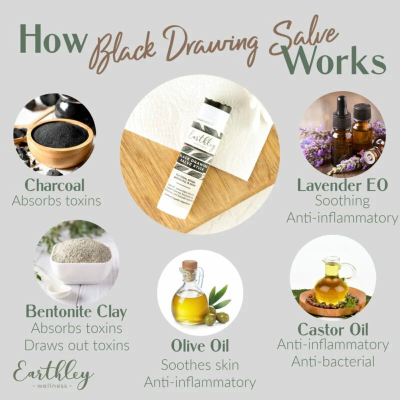 Black Drawing Salve Stick